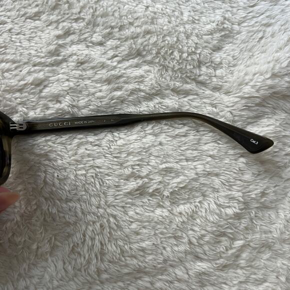 GUCCI Acetate Round Metal Sunglasses GG0071S Gray & Green - Picture 10 of 14